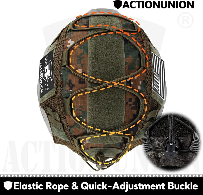 ACTIONUNION Tactical Airsoft Helmet Cover for PJ/BJ/MH Helmet - Image 5